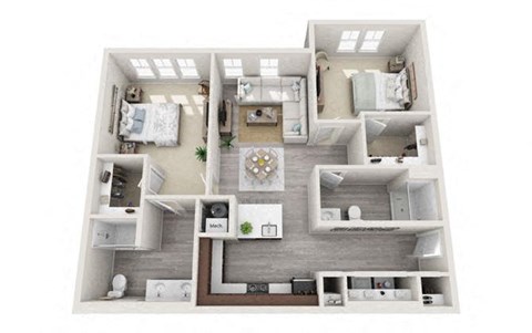 a floor plan of a apartments